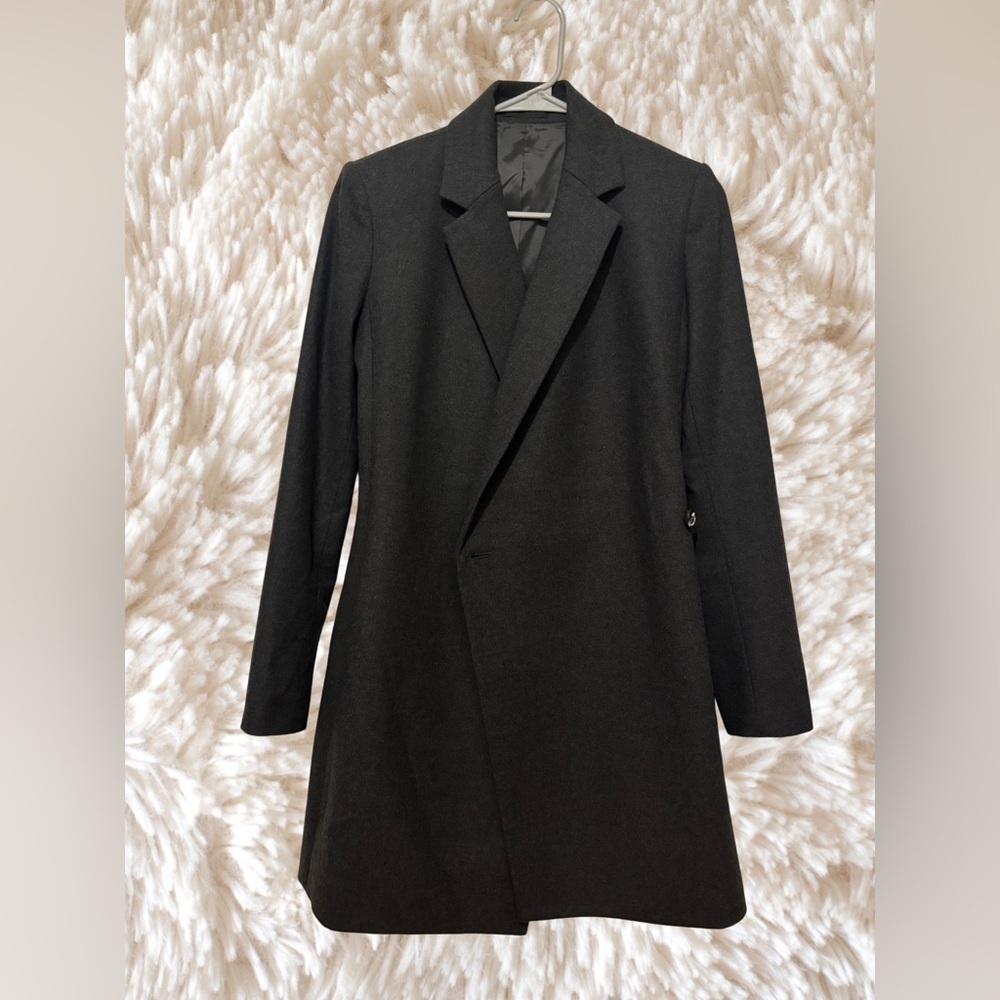 Theory Charcoal Gray Coat - Picture 4 of 10